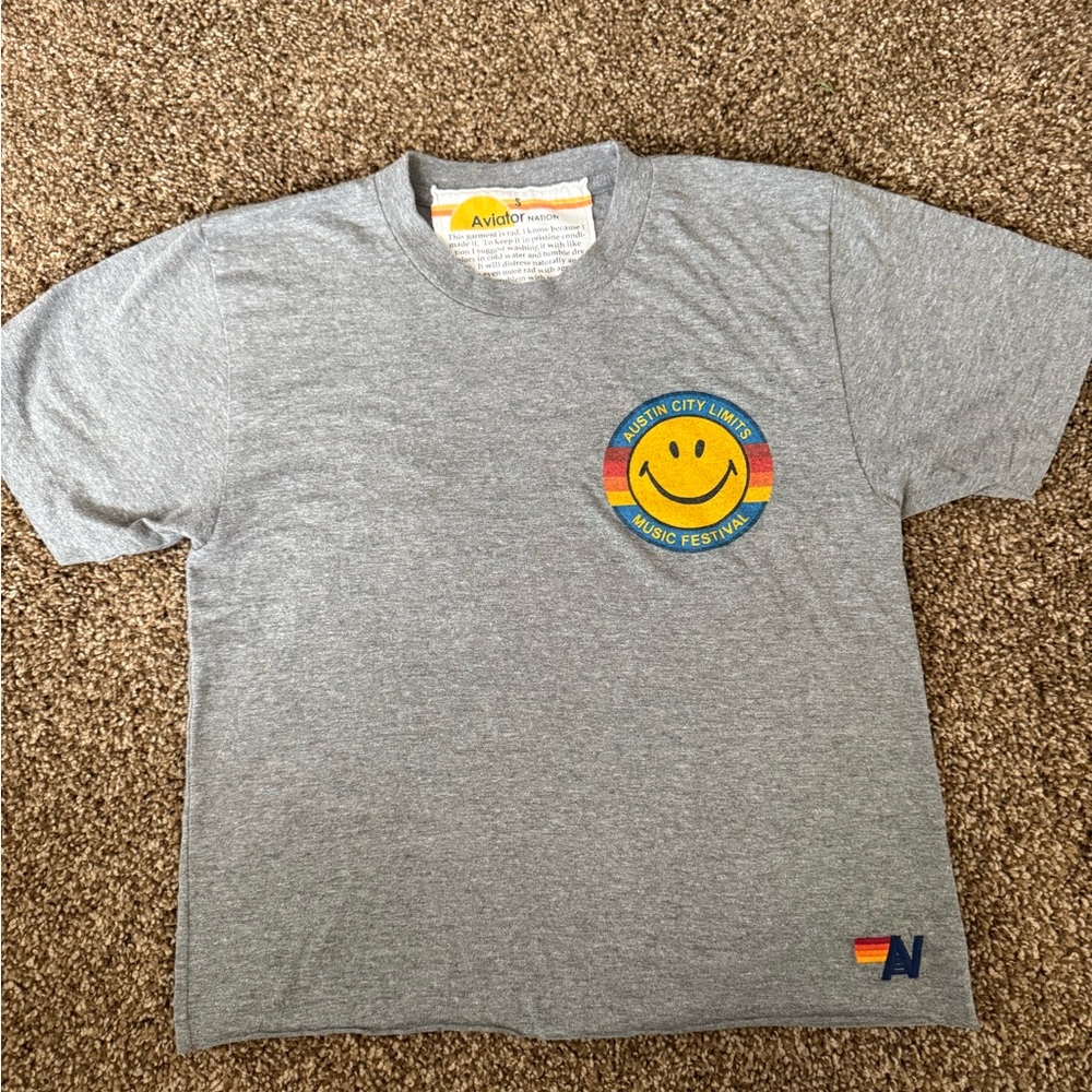 Aviator Nation x Austin City Limits boyfriend tee 
size SMALL, brand new